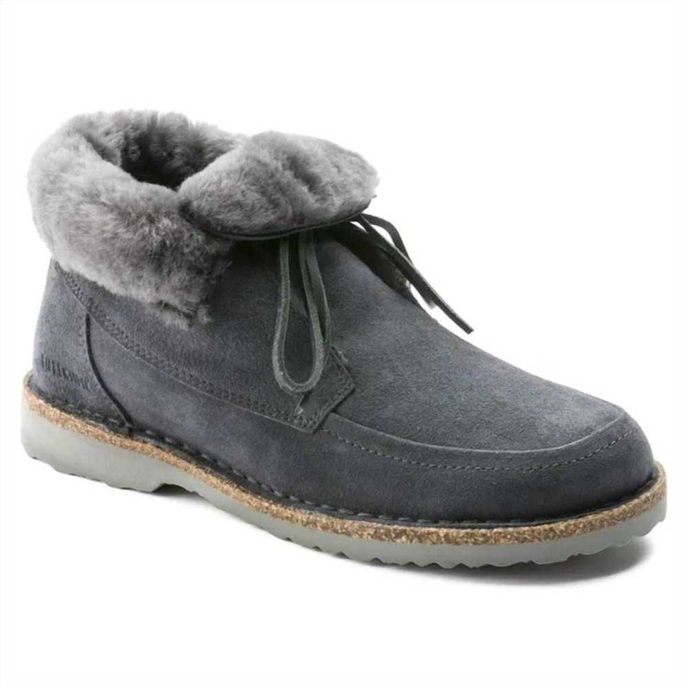 Birkenstock Bakki Gray Ankle Boots- 8